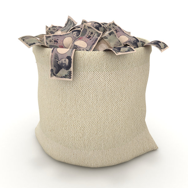 日元金融财富钱袋图片下载