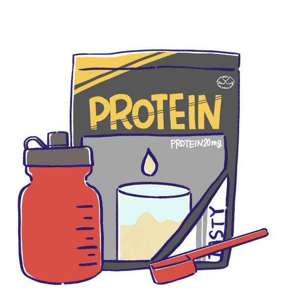 蛋白质和摇床的可爱插图图片下载