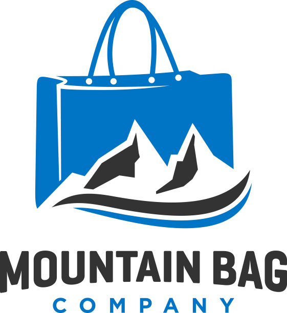 购物和山包标志设计图片下载