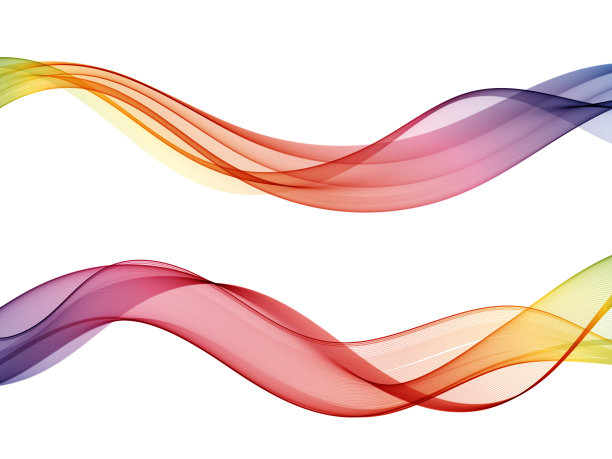 摘要波背景彩虹波图片下载