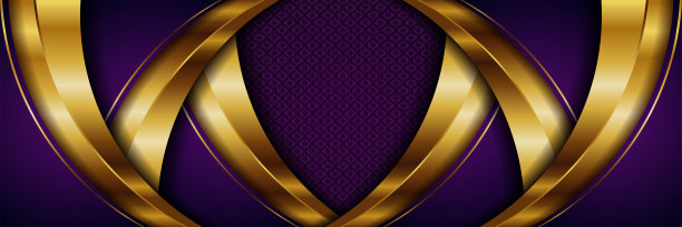 摘要三维风格豪华黄金线重叠层背景。豪华现代黑暗的金色阴影模板豪华设计插图向量图片下载