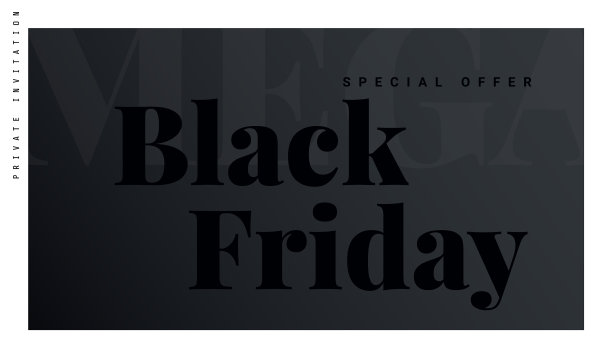 黑色星期五横幅海报标志黑色颜色上图片下载