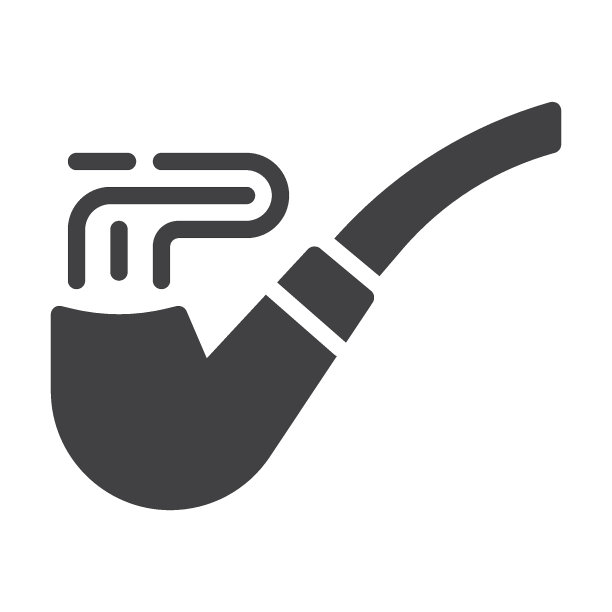 烟斗矢量图标图片下载