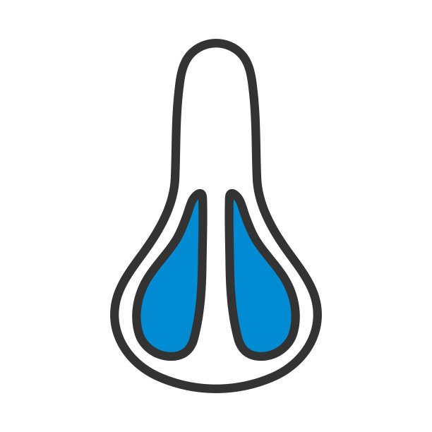 自行车座位图标顶视图图片下载