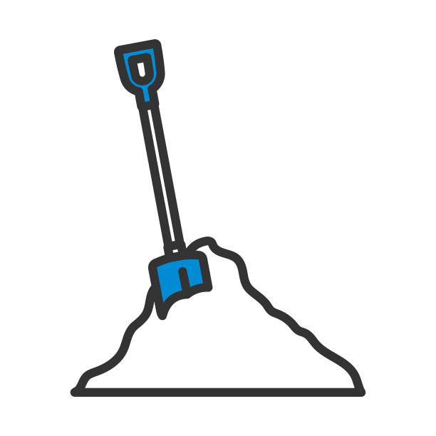 图标的建设铲和沙子图片下载