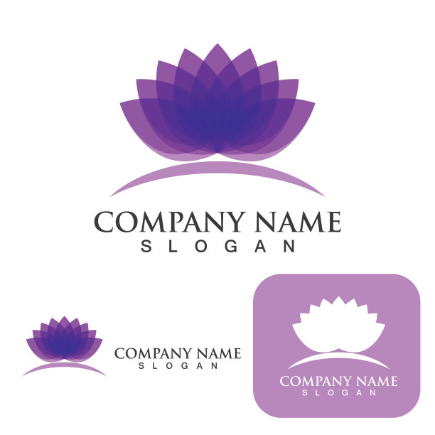 莲花标志和符号向量图片下载