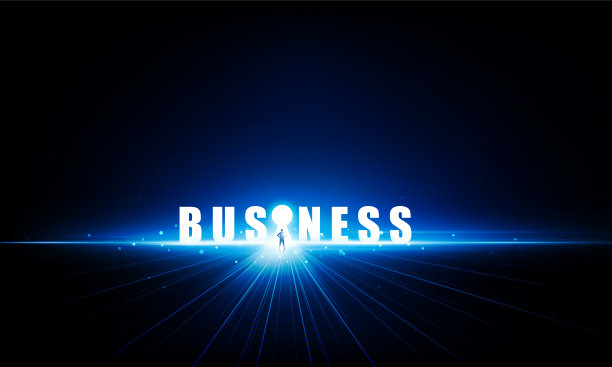 【摘要】钥匙门打开亮出商业背景高科技传播理念创新背景，矢量设计图片下载