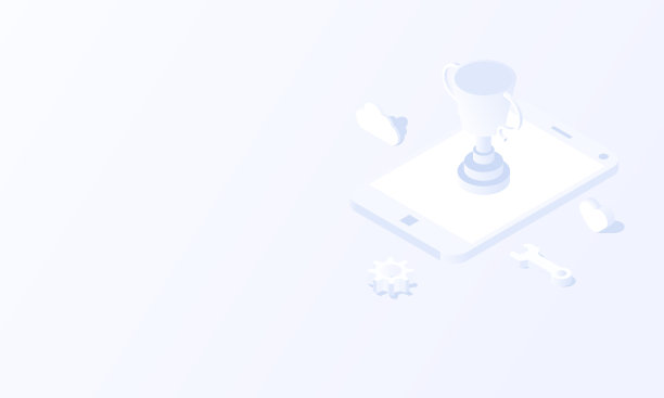 移动社交媒体冠军杯足球概念等距背景矢量设计。图片下载