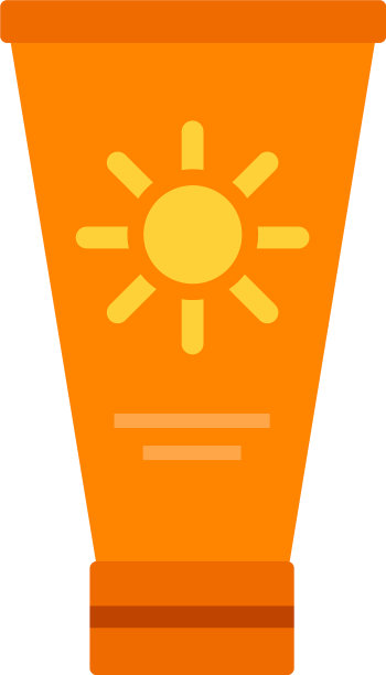 管防晒图标平孤立图片下载