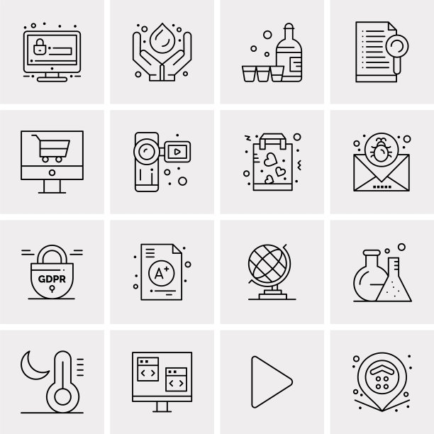 设置16个通用图标业务图片下载