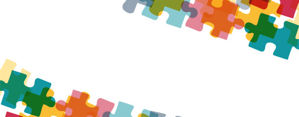 由拼图块制成的抽象背景图片下载