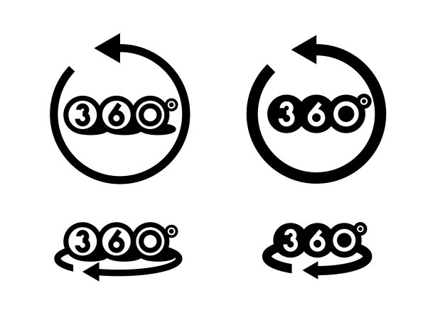 360度的图标图片下载