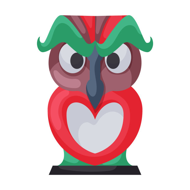 图腾图标卡通图标孤立的图片下载