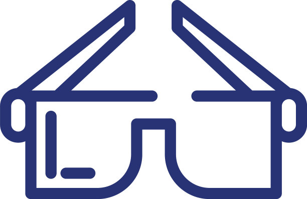 孤立眼镜图标设计图片下载