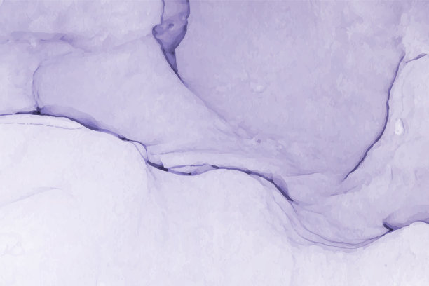 水彩背景与抽象紫色墨水波。图片下载