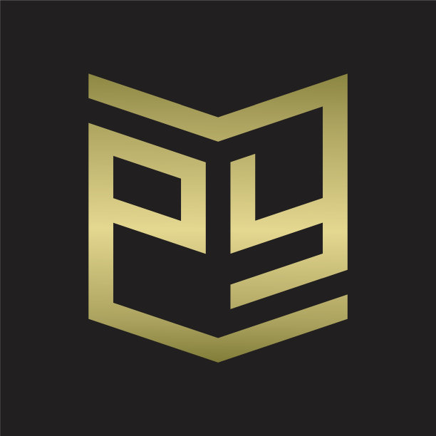 Py标志会徽字母与盾风格的设计图片下载