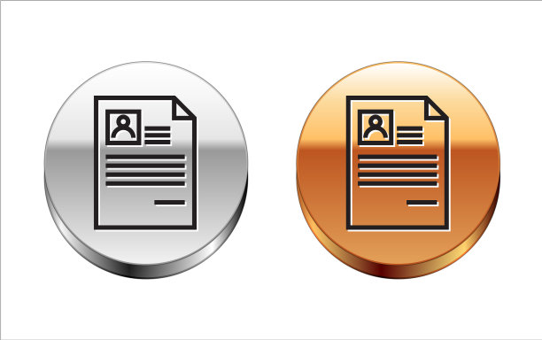 黑色线恢复图标孤立的白色图片下载