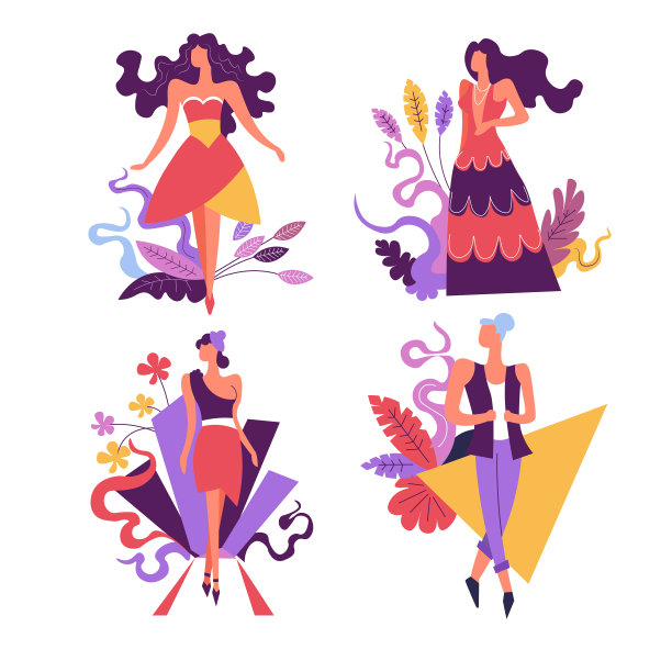 购物销售妇女在时尚服装孤立图片下载