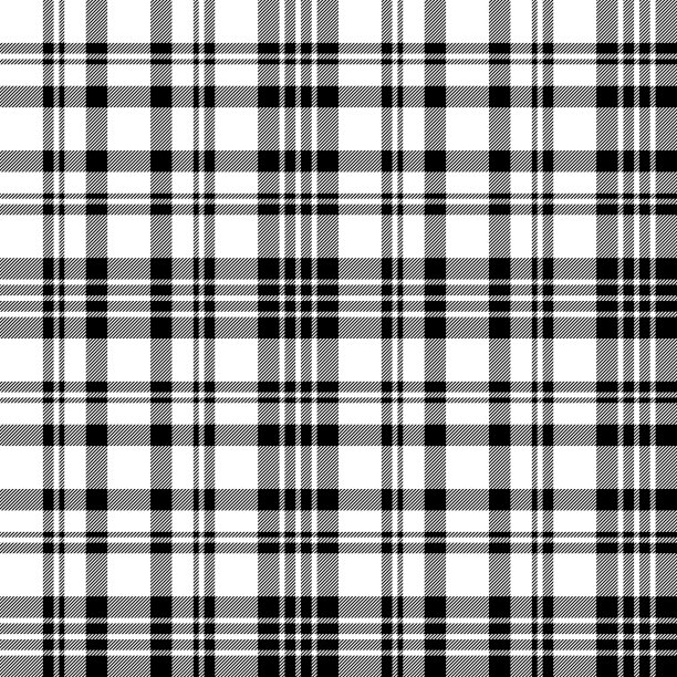 对角黑白格子无缝图案图片下载