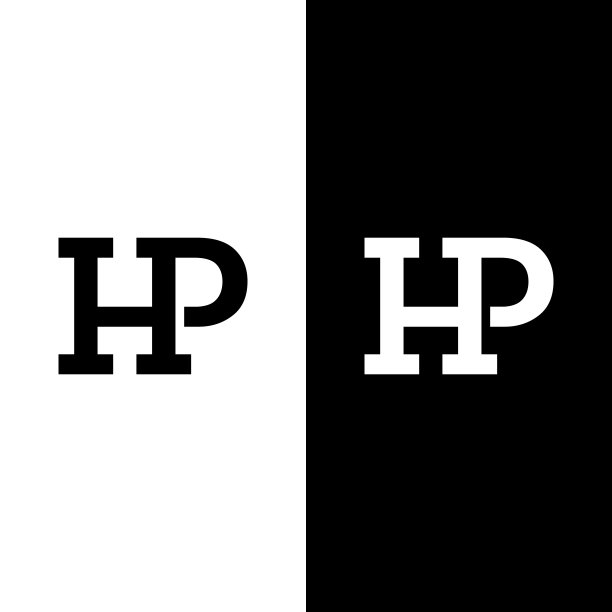 惠普惠普PH字母字母组合初始标志设计模板图片下载