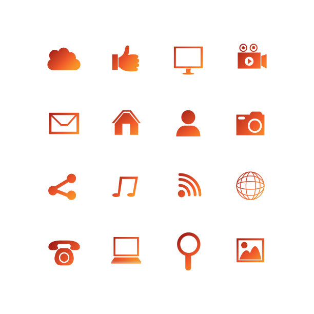 绑定社交媒体设置图标图片下载