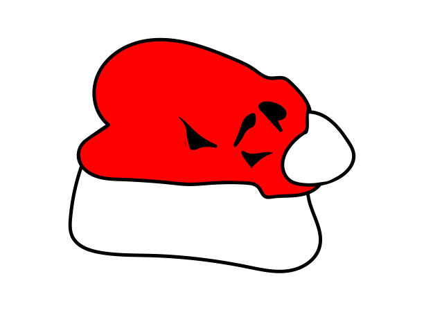 圣诞帽在孤立的背景图片下载