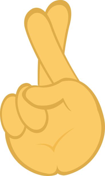 矢量插图黄手交叉手指图片下载
