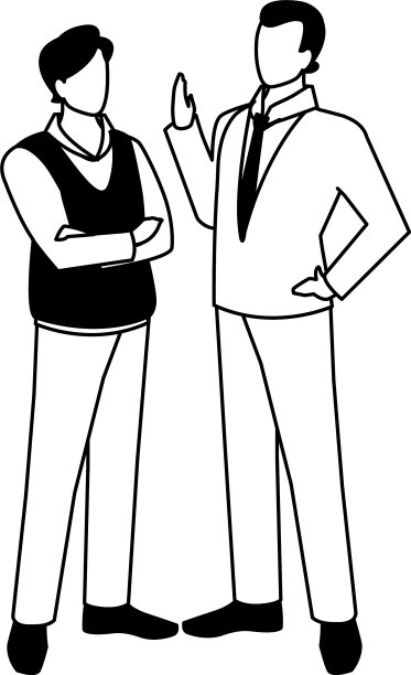 商人站在不同的角度图片下载