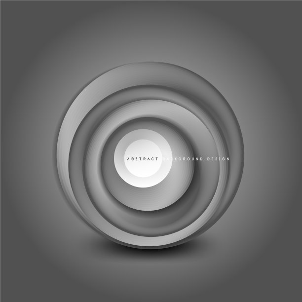 漩涡圆横幅三维风格抽象图片下载