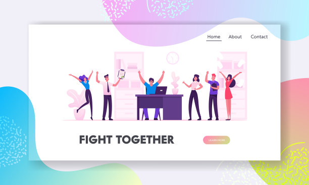 商人们庆祝项目的发展图片下载