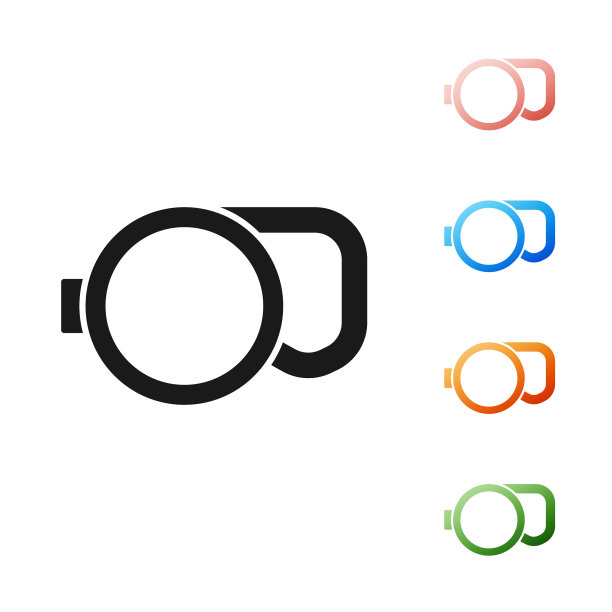 黑色可伸缩绳带钩图标图片下载