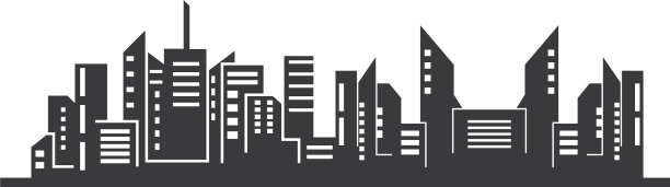 现代城市天际线景观图片下载