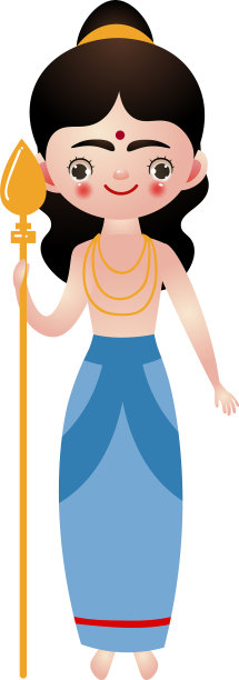 手里拿着金杖的印度教神图片下载