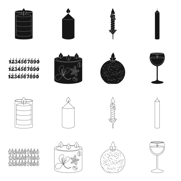 设计放松和火焰标志集图片下载