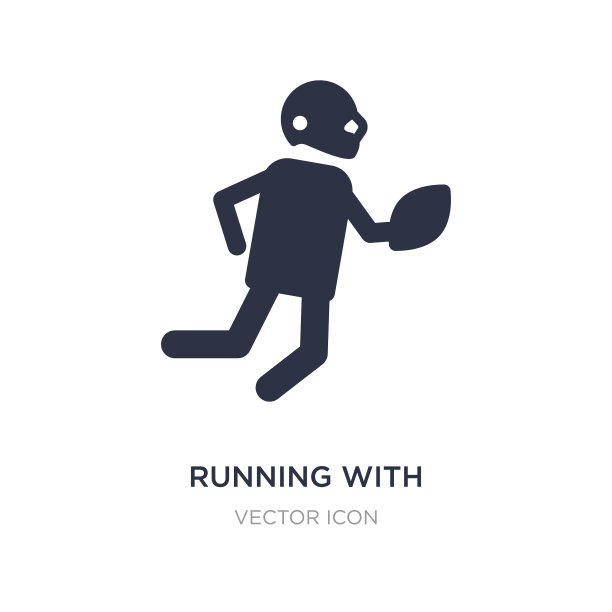 白色背景上的球图标运行图片下载