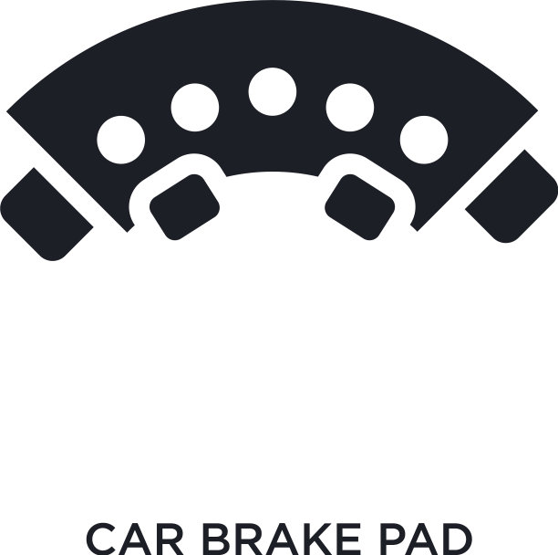 汽车刹车片孤立图标简单元素从图片下载