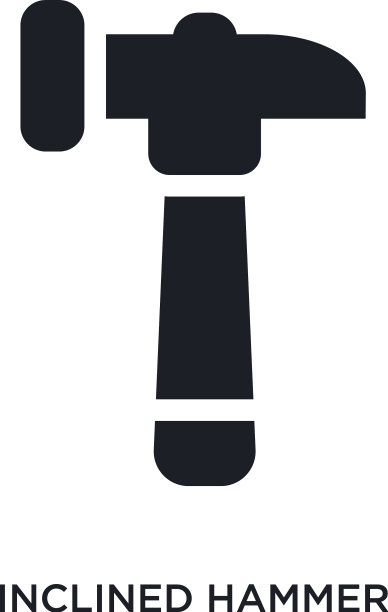 斜锤孤立图标简单元素从图片下载