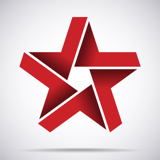 红星图标奖励标志五角形标志图片下载