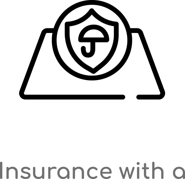 轮廓保险与按钮图标隔离图片下载