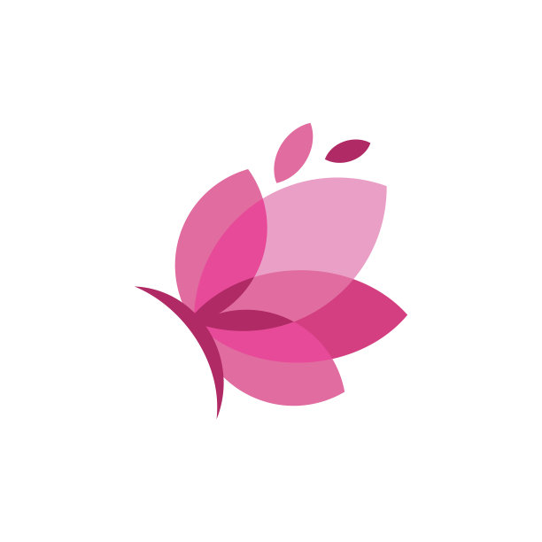 摘要蝴蝶标志设计模板图片下载