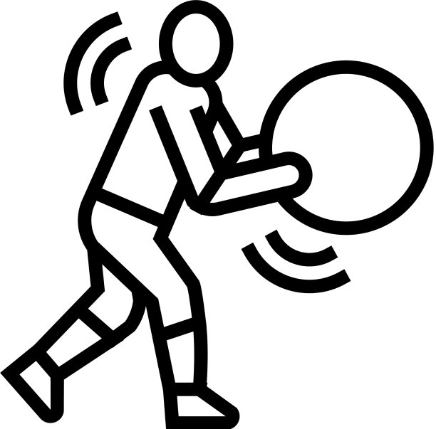 预防脊柱侧凸的练习线图标图片下载