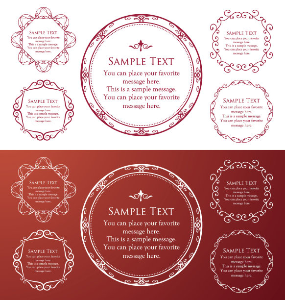 豪华框架设计卡设计古董豪华复古图片下载