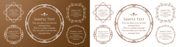 豪华框架设计卡设计古董豪华复古图片下载