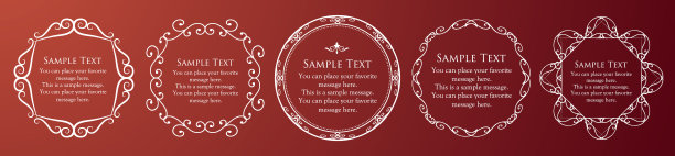 豪华框架设计卡设计古董豪华复古图片下载