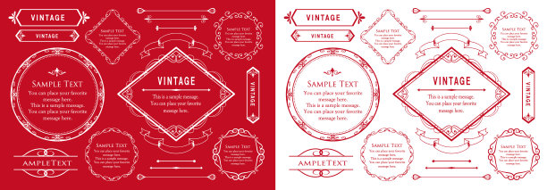 豪华框架设计卡设计古董豪华复古图片下载