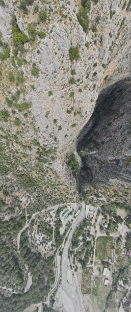 Saklıkent峡谷的景观，Seydikemer, Muğla，土耳其图片下载