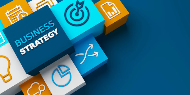 3D渲染商业战略丰富多彩的商业理念图片下载