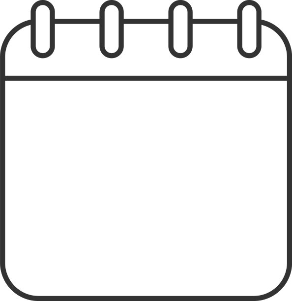 日历线性图标图片下载