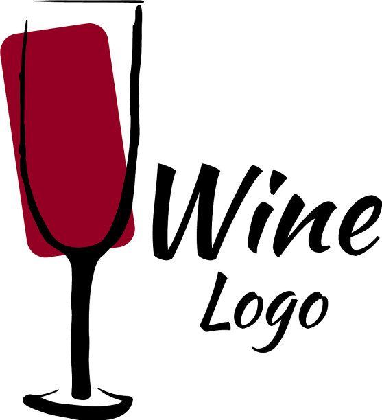 酒的标志象征黑色红色图片下载