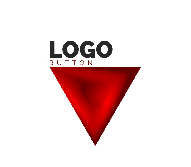 三角形图标几何标志模板最小图片下载